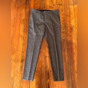 H&M Men’s Skinny Fit Dress Pants in Grey Pattern Size 34R